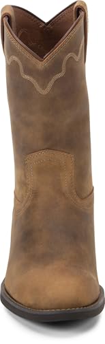 Justin Jeb 10" Roper Mens Western Boots, Premium Leather, Classic Style, Durable Construction, Comfortable Fit3