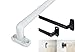 Graber 7/16-Inch Round Spring Tension Rod 8 to 11-Inch Adjustable Width - White, 2 Rods per Pack