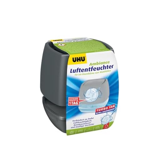 UHU Luftentfeuchter Ambiance, Bekämpft Feuchtigkeit und Schimmel in Wohnräumen von bis zu 10 m³, 100 g, anthrazit (3x Ambiance anthrazit 100g)