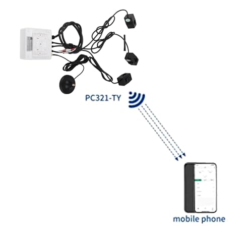 Medidor de energía WiFi Smart 3 fases 4 hilos Pinza Amperimétrica para monitoreo de electricidad en electrodomésticos miniatura 3