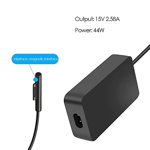 Surface Pro Charger Compatible With Microsoft Surface Pro 3 4 5 6 7 8 9 X Surface Book 1 2 Surface Laptop 1 2 3 Surface Go 1 2 1769 1736 1800 Laptop Charger Power #TOP2