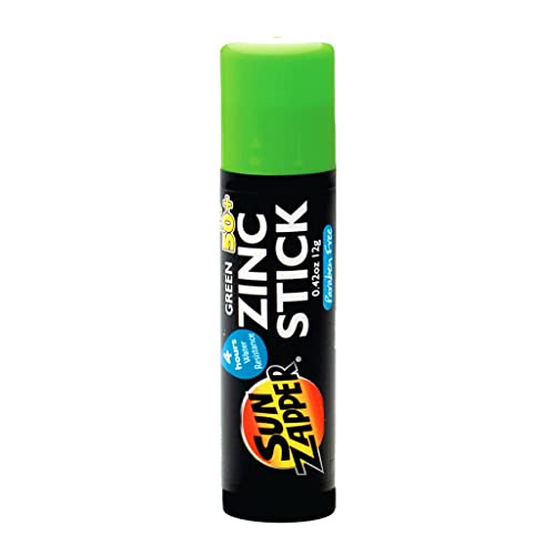 Sun Zapper Green Zinc Stick SPF 50+, 8 Pack 0.42 oz...