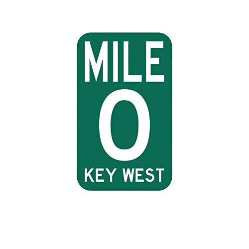 EW Designs Mile Marker 0 Sticker Die Cut Decal Key