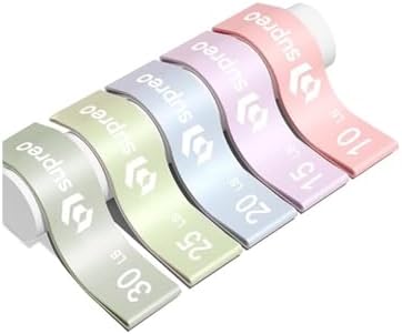 Kit com 5 Faixas Elásticas de Resistência Mini Bands para Pernas e Glúteos, 5 Níveis, Látex Natural ...