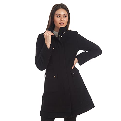 Fleet Street Ltd. Women's Wool Casmere Walker Jacket with Belt Detail