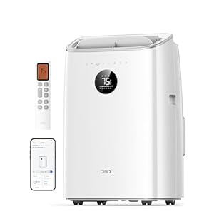 DREO Portable Air Conditioners, 10,000 BTU Air Conditioner for Bedroom with Drainage-free Cooling, 45dB Quiet, APP/Voice/Remote, 24h Timer with Fan & Dehumidifier, Smart AC Unit for Room Indoors