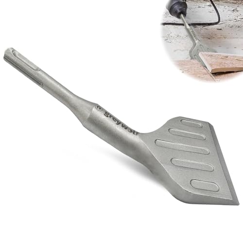 Greywolf SDS Plus Chisel Drill Bit, 3 Inch 20° Crank Angle Wide Bend Chisel, 40CrMo Alloy Floor Scraper, Tile Removal for SDS Plus Rotary Hammer Drill Attachment 1 Greywolf SDS Plus Chisel Drill Bit, 3 Inch 20° Crank Angle Wide Bend Chisel, 40CrMo Alloy Floor Scraper, Tile Removal for SDS Plus Rotary Hammer Drill Attachment