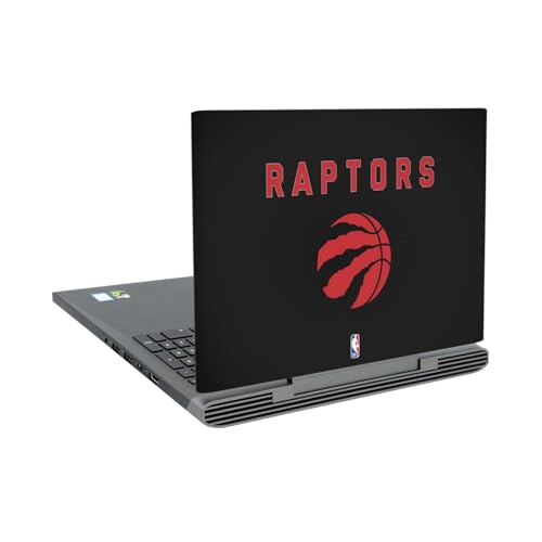 Autocollant PC portable Dell Inspiron 15 7000 skin vinyle noir NBA Toronto Raptors P65F
