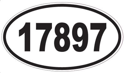 US Decal, Inc. Number 17897 Oval Sticker