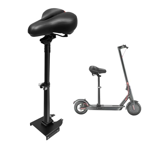 ZHDPYHDD Asiento de patinete eléctrico y hoverboard, plegable, amortiguador de golpes, antideslizante, sin agujeros, con ajuste de altura 50 – 68 cm, accesorio universal para patinetes eléctricos de