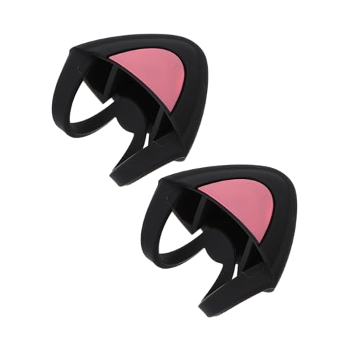 Angoily Cat Ear Headphone Adornments Silicone Attachments for Headset Decorations Compatible Black Headphones, Suitable for Travel and Daily Use