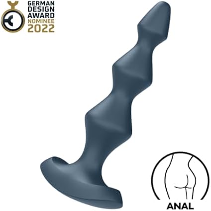 Satisfyer Lolli-Plug 1 vibrador anal | silicona médica gris | resistente al agua (IPX7) y recargable | plug anal juguete sexual para principiantes y avanzados | Juguetes sexuales