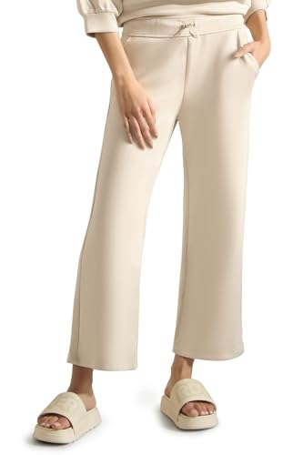ICONOFLASH Women’s Wide Leg Cropped Pants with Pockets High Waist Lounge Pants Casual Travel Trousers (Small to 3X Large)