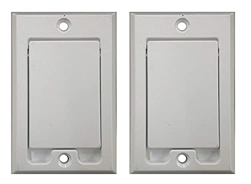 (2) Central Vacuum Square Door Inlet Wall Plate for Nutone Beam VacuFlow, Courtesy of LITYPEND.