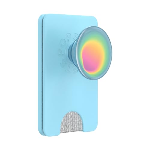 PopSockets Phone Wallet for MagSafe with Grip- Butterfly Pea Blue — view 4