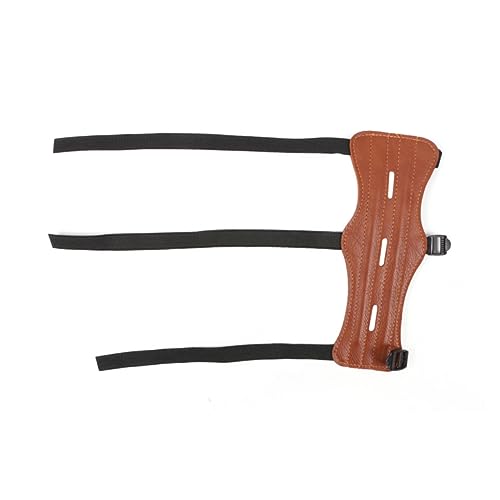 VANZACK Arm Guard for Safe Shooting Cow Leather Adjustable Comfortable Arrow Accessory Protective Gear for Recurve Hunting