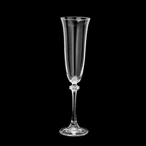 Conjunto de 6 Taças de Vidro Sodo-Cálcico com Titânio Rojemac Transparente