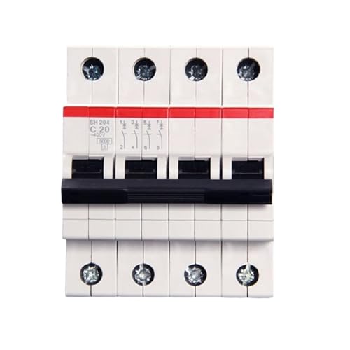 Disjoncteur SH204 4P 4A pour sécuriser une ligne triphasée