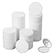 100 Stück Diffusor Nachfüllpads, 25mm Rund Diffusorpads für Ätherische Öle Mini Mikrofaser-Parfüm-Diffusorpad, Geruchslose Pads für Luftbefeuchter, Luftreiniger, Zuhause, Auto (Weiß)