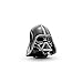 Pandora Star Wars Darth Vader Charm in Silber-Schwarz und Sterling-Silber oxidiert aus der Star Wars x Pandora Collection