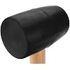 Performance Tool 1129 Rubber Mallet - Durable Head with Wood Handle, Ideal for Non-Marring Applications and General Purpose Use