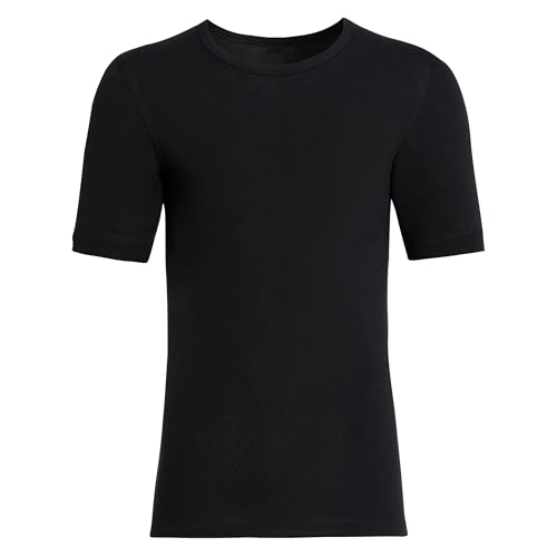 Susa Herren Angora Unterhemd S8010070 Thermounterw sche Oberteil, Schwarz (Schwarz S750), L EU
