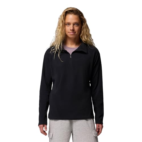 Columbia Women's Glacial 4 Half Zip Fleece Pull Over, BLACK, Size M