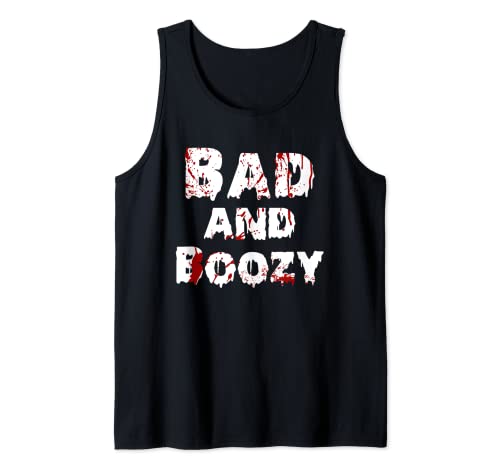 Funny Bad and Boozy Booze Halloween Beber Camiseta sin Mangas