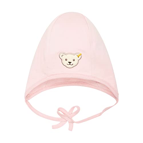 Steiff Unisex Baby Basic Bommel Beanie-Mütze, Silver PINK, 37 Cover