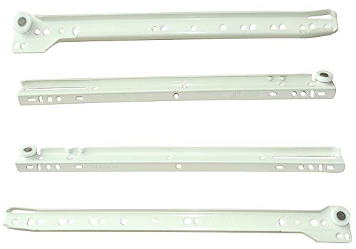 AERZETIX: Par de guías de rodillo correderas para cajones 25kg (35cm)