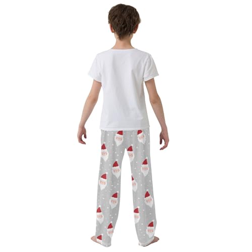 Boys' Pants Christmas Cute Santa Claus Dots Long Bottoms Jogger Pants Elastic Waist Trousers with Pockets S-XL3