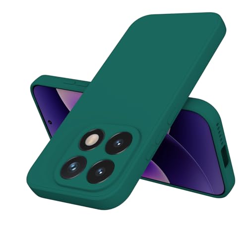 Image of Kapa Matte Protective Lens Flexible Back Cover for Xiaomi 17 | Slim Silicone with Soft Lining Shockproof Full Body Bumper Case (Green)