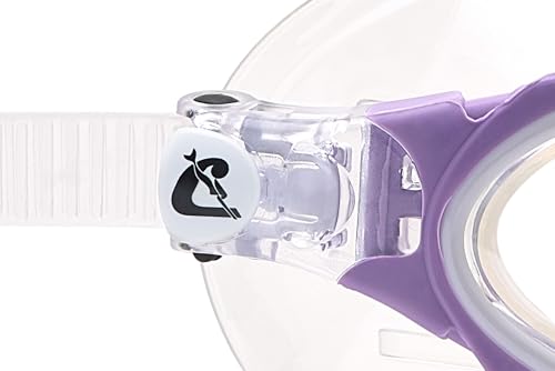 Cressi Planet Swim Goggles, Clear/White/Lilac, Clear lens