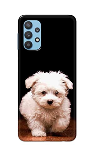 Image of PRINTFIDAA� Printed Hard Back Cover Case for Samsung Galaxy A32 4G Back Cover (Puppy Dog) -2808
