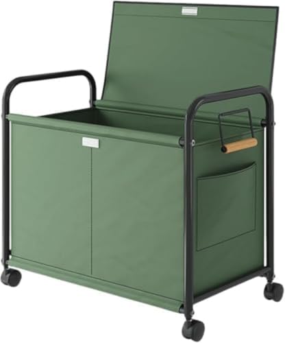 IWEJ �����h���[�o�X�P�b�g �L���X�^�[�t�� ��e�ʕ��ގ��[���� �I�b�N�X�t�H�[�h�z�� (63.5*37*65cm,�W�t��)