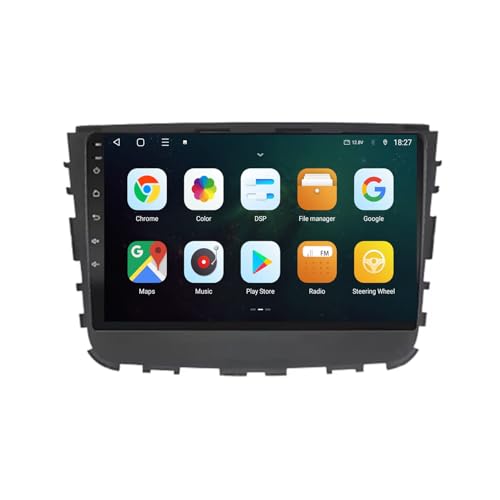 WOMGKDA 9 Pulgadas 2 DIN Autoradio Estéreo con Carplay navegación GPS cámara de Respaldo AHD Controles en el Volante Android 13 Coche NAVEGACIÓN para SsangYong Rexton Musso 2017 2018(F30 8+256G)