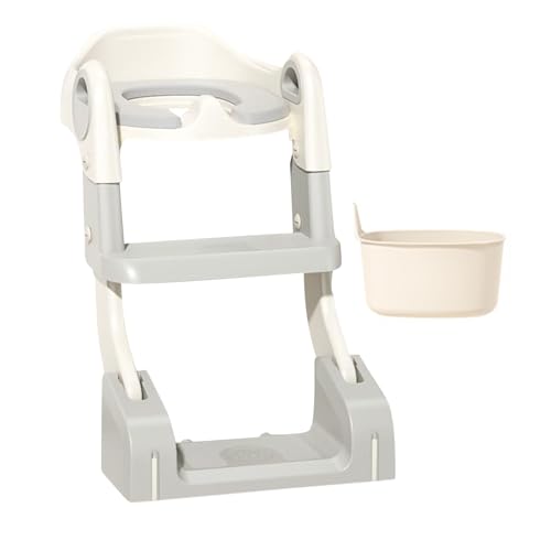 Plegable y Antideslizante para Orinal | Taburete Infantil para Baño, Habitación, Guardería, Viajes y Exteriores | Asiento de Aprendizaje para EL Orinal - Escalera Ajustable,