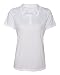Women's Dry-Fit Golf Polo Shirts 3-Button Golf Polo's in 20 Colors XS-3XL Shirt WHITE-L