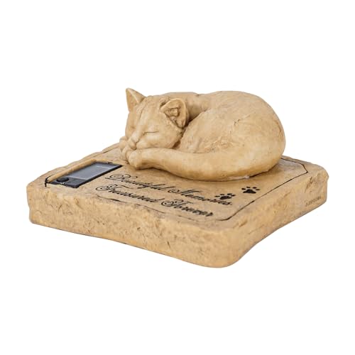 YLSMILE Pedras Memoriais Solares para Gatos, Lápides Memoriais para Animais de Estimação, Marcadores