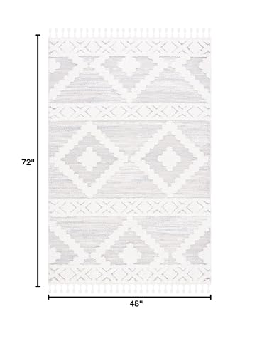 Tapete Safavieh Moroccan Tassel Shag 4 x 6 pies Beige miniatura 2