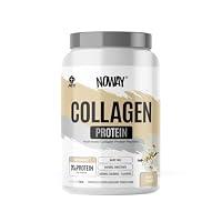 NOWAY Collagen Protein Powder, Gluten-Free Collagen Powder, Smooth Texture, Easy-to-Digest, Dairy-Free, No Artificial Colours or Flavours, Natural Sweeteners, Flavour: Vanilla, 30 Serves