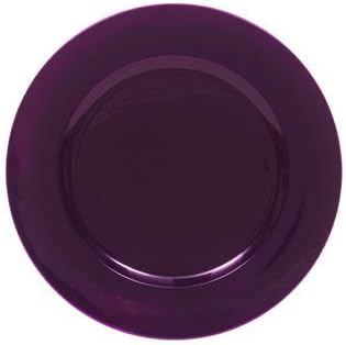 13" Metallic Purple Round Charger Plate