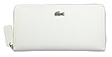 Lacoste Women’s L.12.12 Concept Petit Piqué 12 Card Zip Wallet, White