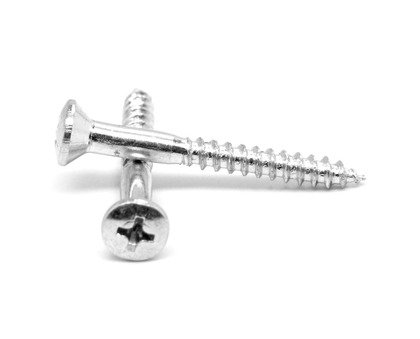 #10 x 2 Wood Screw, Zinc CR+3 (inch) Head Style: Oval (Quantity: 100) Drive: Phillips, RoHS Compliant