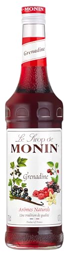 MONIN - Sirop de Grenadine pour boissons fraîches et cocktails - Arômes naturels - 70 cl