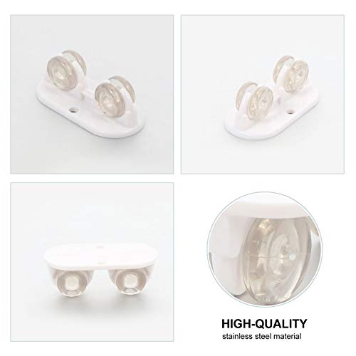 ULTECHNOVO 8Pcs Rodízios Giratórios Rodízios de Plástico para Móveis Rodízios de Caixa de Armazename