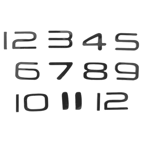 OSOLADY 1 Set Arabic Clock Numbers Acrylic - Arabic Numerals | DIY Digital Clock Number Replacement Parts | Numerals Plate for Quartz Movement Repair Tools 25cm/10”
