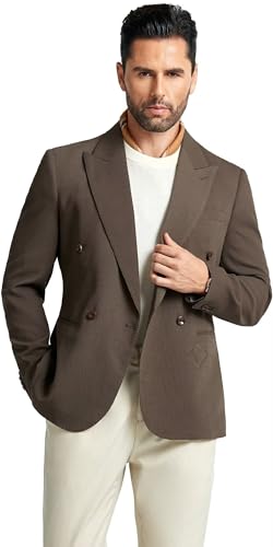 Mens Suit Jacket Blazer Formal Slim Fit Men Sports Jacket Double Breasted Mens Sports Coat Blazer Men Business Men Tuxedo4