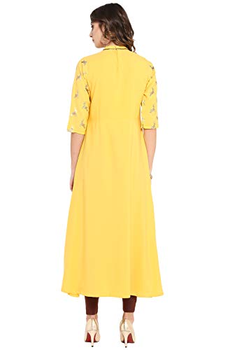Image of Janasya Women's Cotton Floral Regular Kurta Set