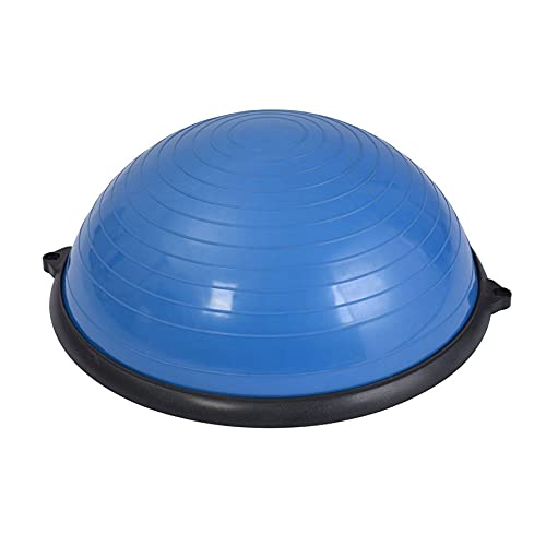 Yoga-Ball-Balance-Ball-Balance-Trainer-Half-Ball-with-Resistant-Band-Strength-Exercise-Fitness-Yoga-with-Foot-Pump-for-Gym-Office-Home-Blue